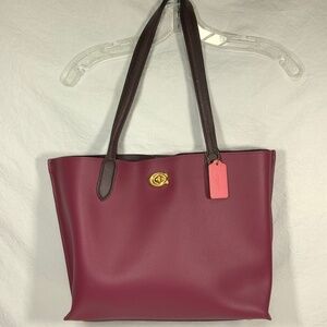 Coach Willow Color block Tote C0691